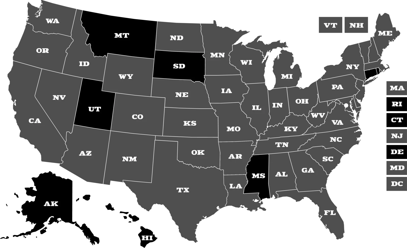 Wine Club shipping map