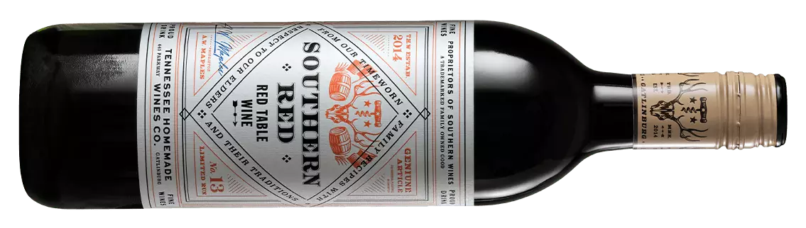 Southern Red wine from Tennessee Homemade Wines in Gatlinburg, Tennessee.