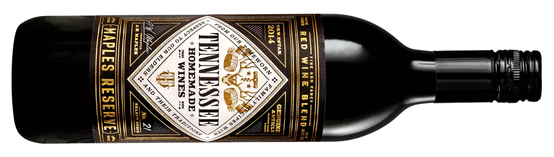 Maples Reserve Red wine from Tennessee Homemade Wines in Gatlinburg, Tennessee.