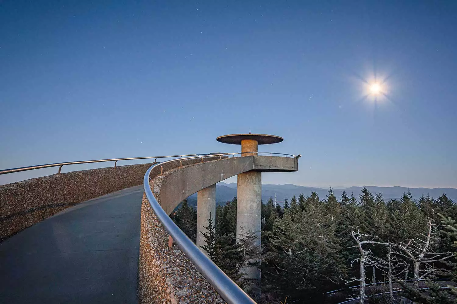Clingmans Dome in the Smoky Mountains of East Tennessee.