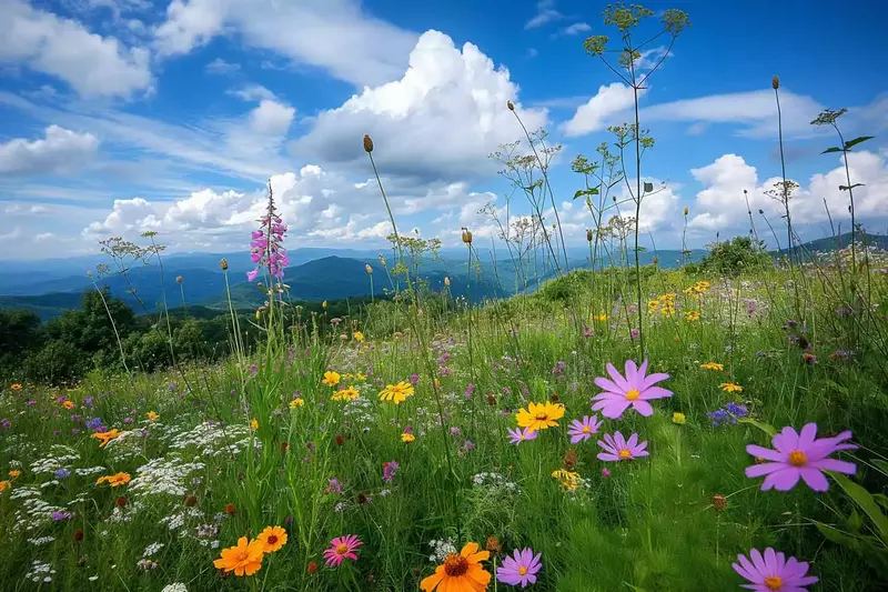 Wildflowers in the Great Smoky Mountain National Park in East Tennessee.