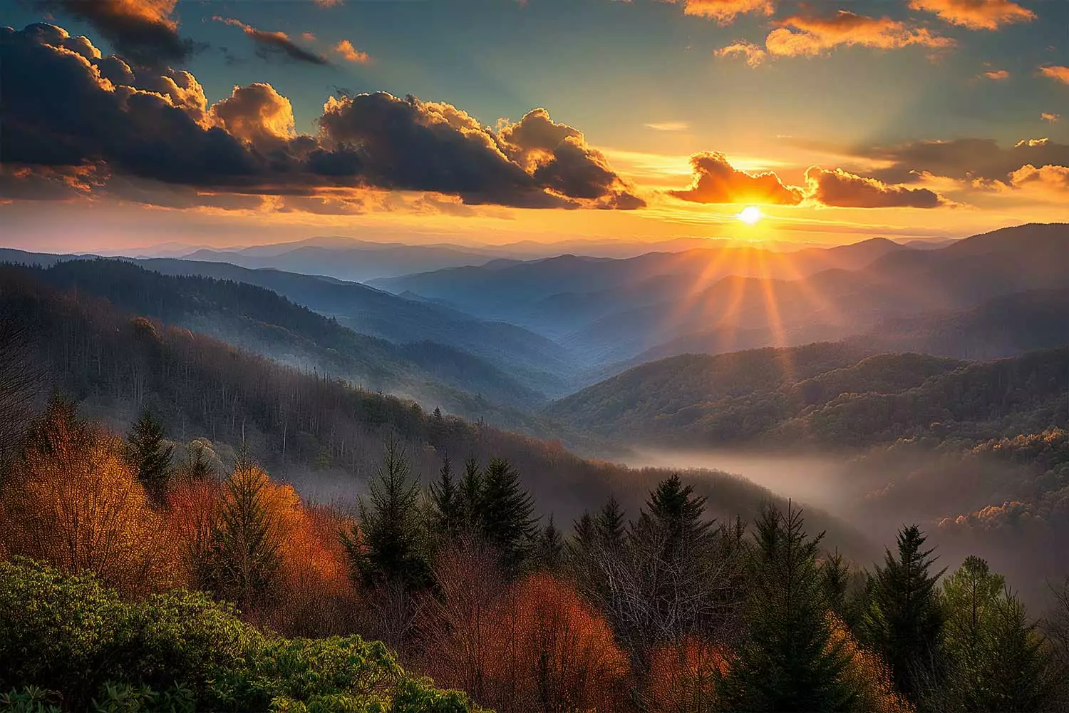 Great Smoky Mountain National Park in East Tennessee.