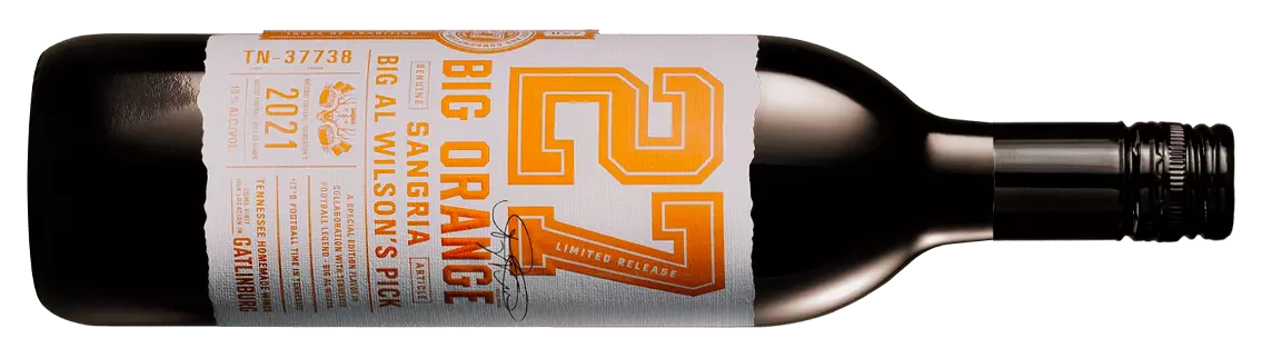 Big Orange Sangria wine by Tennessee Homemade Wines in Gatlinburg, Tennessee.