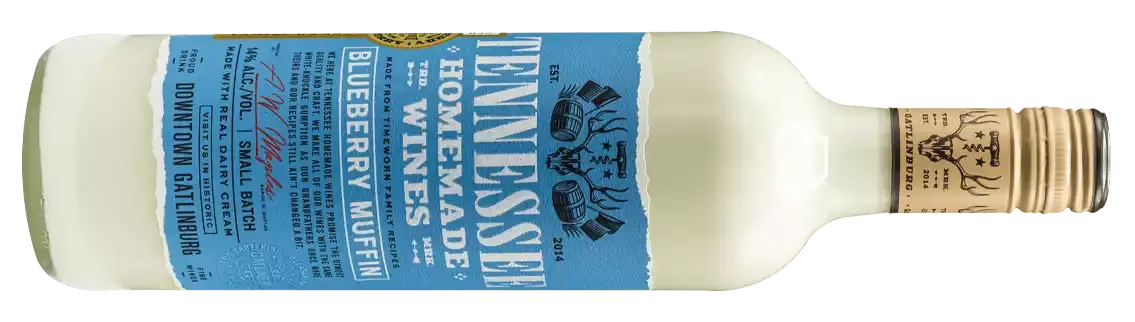 Blueberry Muffin wine by Tennessee Homemade Wines in Gatlinburg Tennessee.