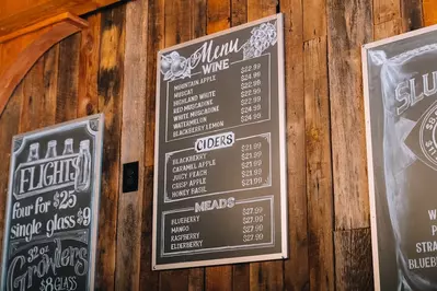 Gatlinburg wine menu