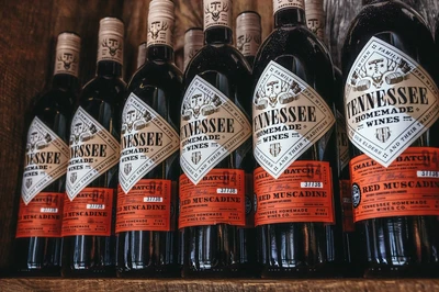 midnight red muscadine is one of our most unique Smoky Mountain wines