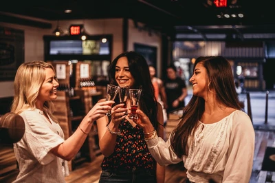 group of friends on the Gatlinburg Wine Trail