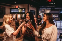 group of friends on the Gatlinburg Wine Trail